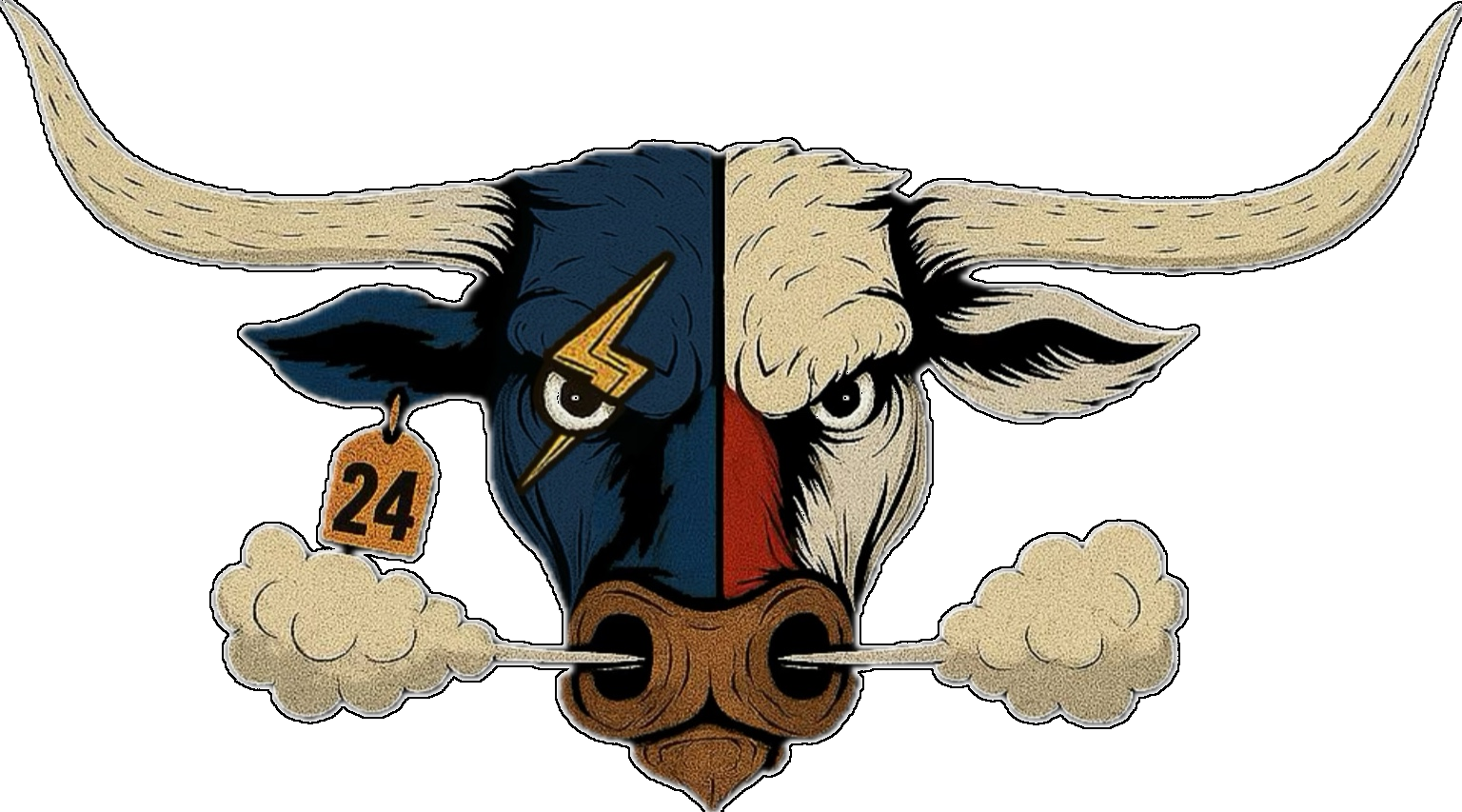 GroundUp Electrical Services longhorn bull logo